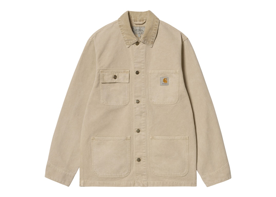 Pre-owned Carhartt Wip Michigan Dearborn Canvas 12oz (summer) Coat Dusty H Brown (faded)