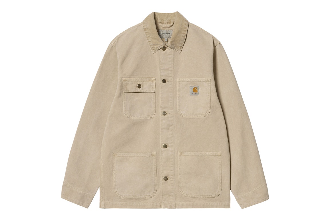 Pre-owned Carhartt Wip Michigan Dearborn Canvas 12oz (summer) Coat Dusty H Brown (faded)