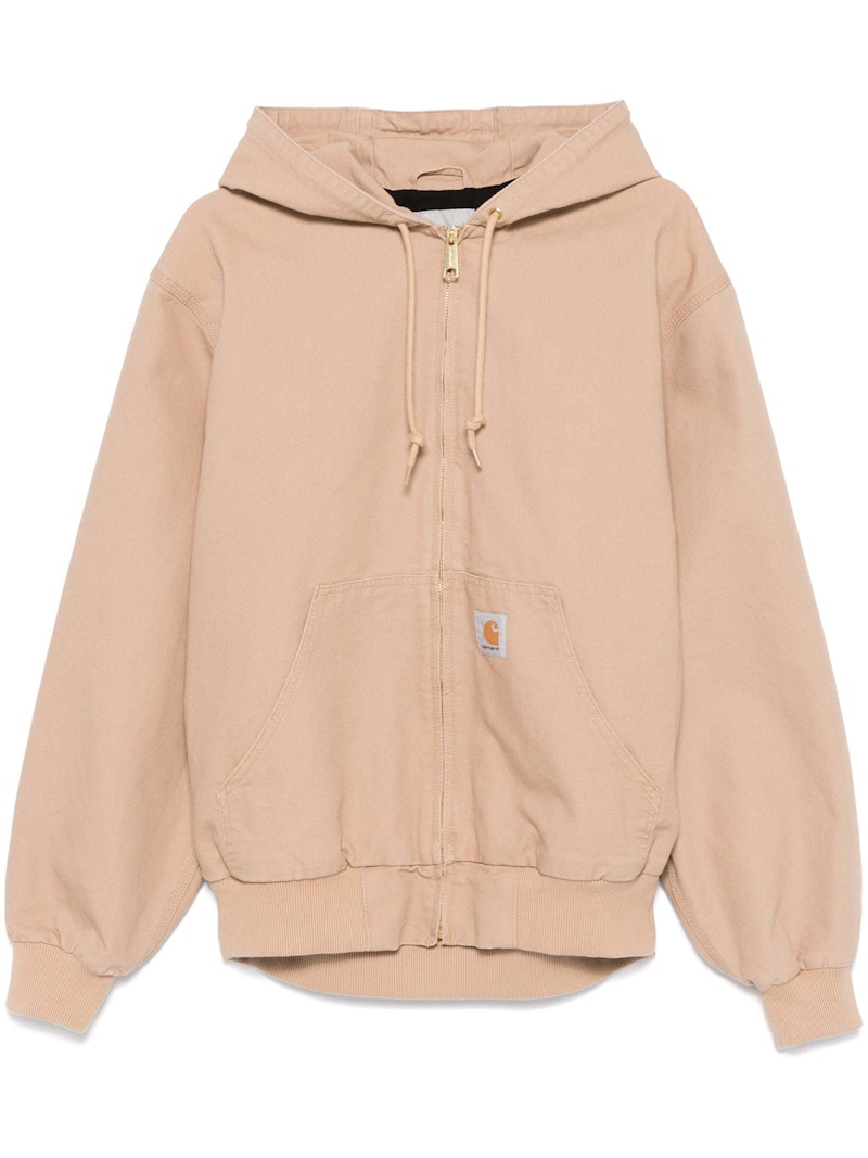 Pre-owned Carhartt Wip Og Active Jacket In Dusty H Brown Rinsed