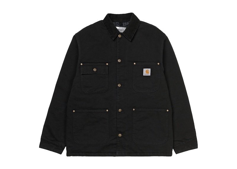 Carhartt WIP OG Chore Coat (Winter) Jacket Black (Aged Canvas 