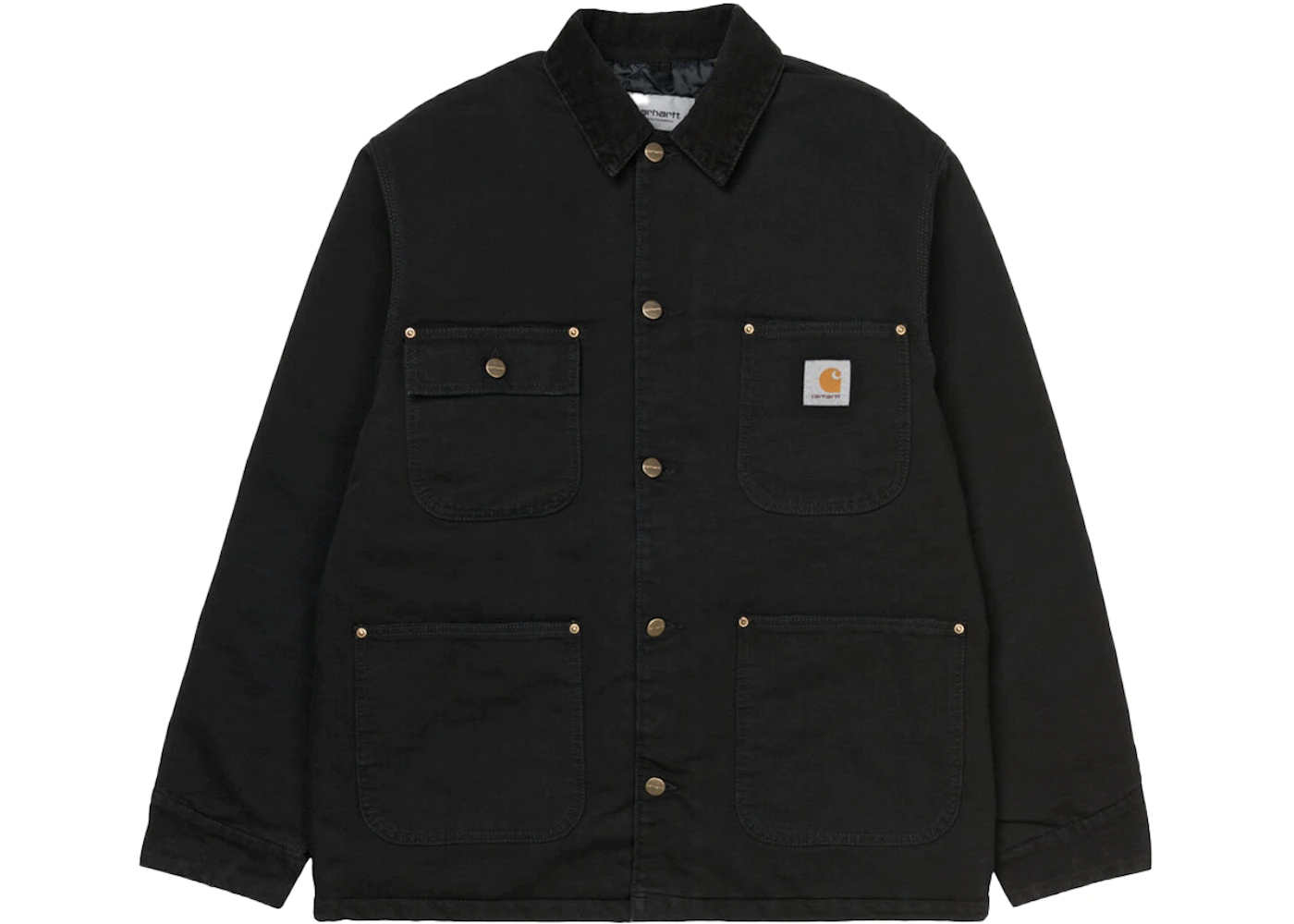 Carhartt WIP OG Chore Coat (Winter) Jacket Black (Aged Canvas) Men's ...