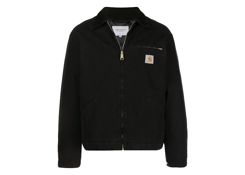 Carhartt WIP OG Detroit Aged Canvas Jacket Black/Black Men's - US