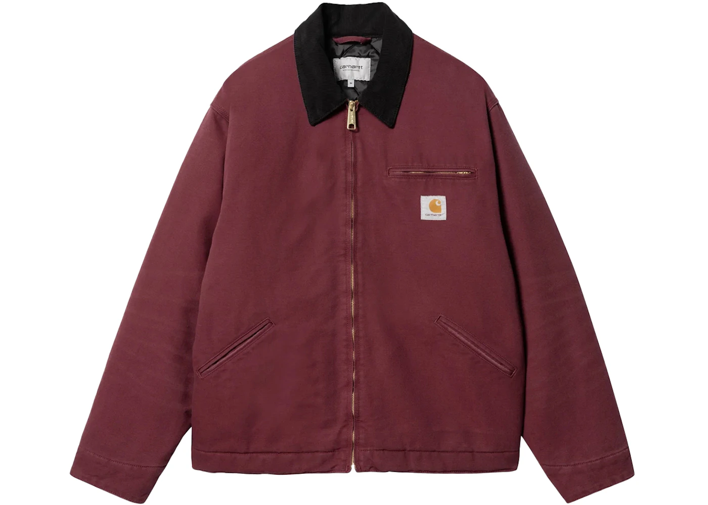 Carhartt WIP OG Detroit Aged Canvas Jacke Malbec/Schwarz Herren