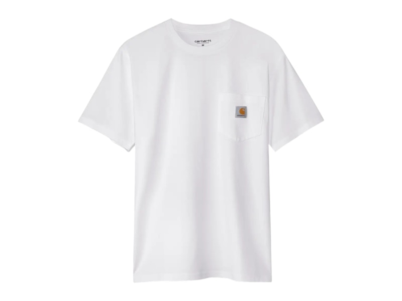 【関税&送料込】Carhartt Wip White S S Pocket T-Shirt Carhartt WIP x Invincible S/S Pocket T-Shirt White Men's
