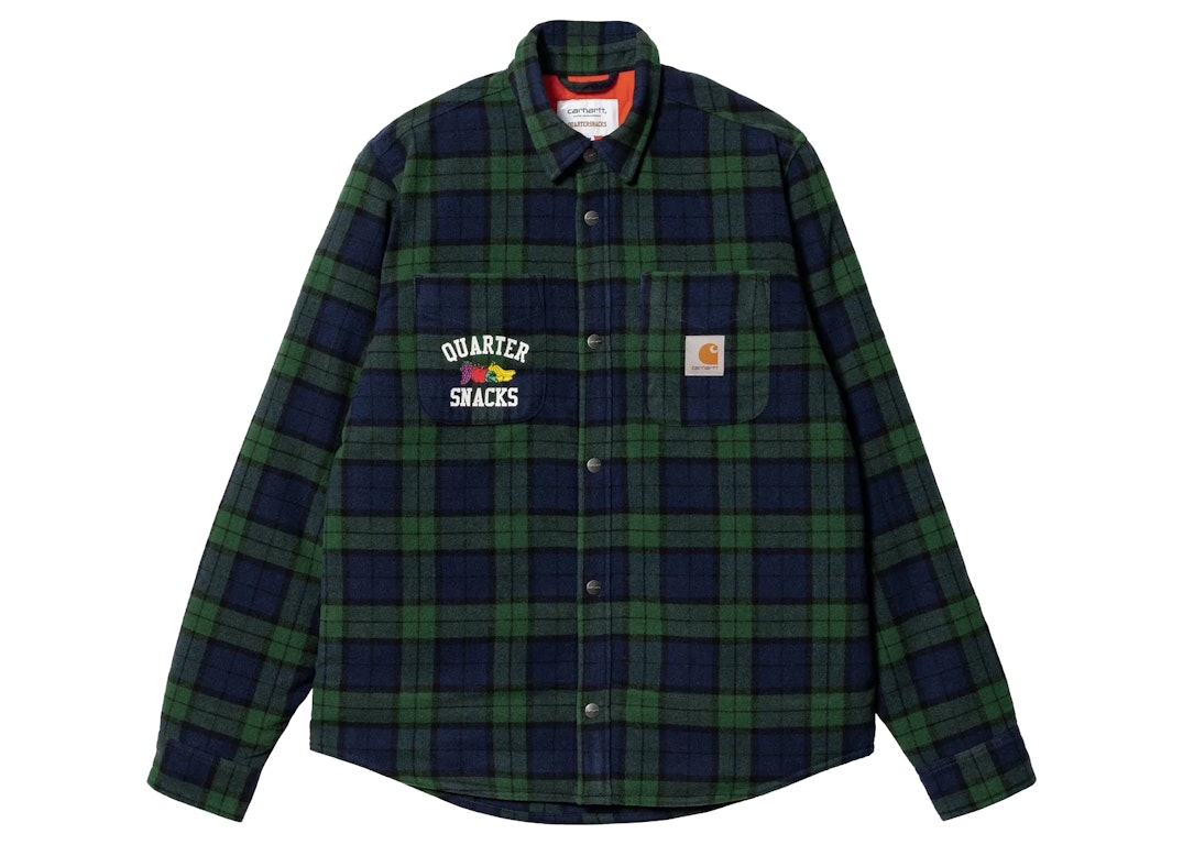 Pre-owned Carhartt Wip Quartersnacks Shirt Jacket Green