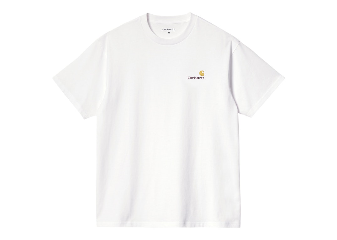 Pre-owned Carhartt Wip S/s American Script T-shirt White