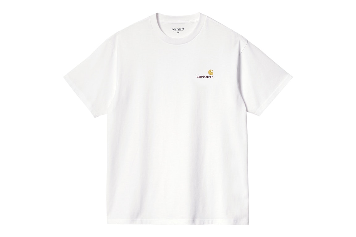 Pre-owned Carhartt Wip S/s American Script T-shirt White
