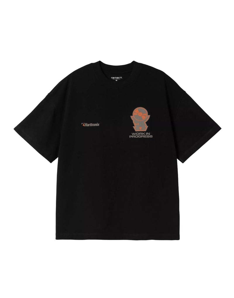 Pre-owned Carhartt Wip Short Sleeve Harttronix T-shirt In Black