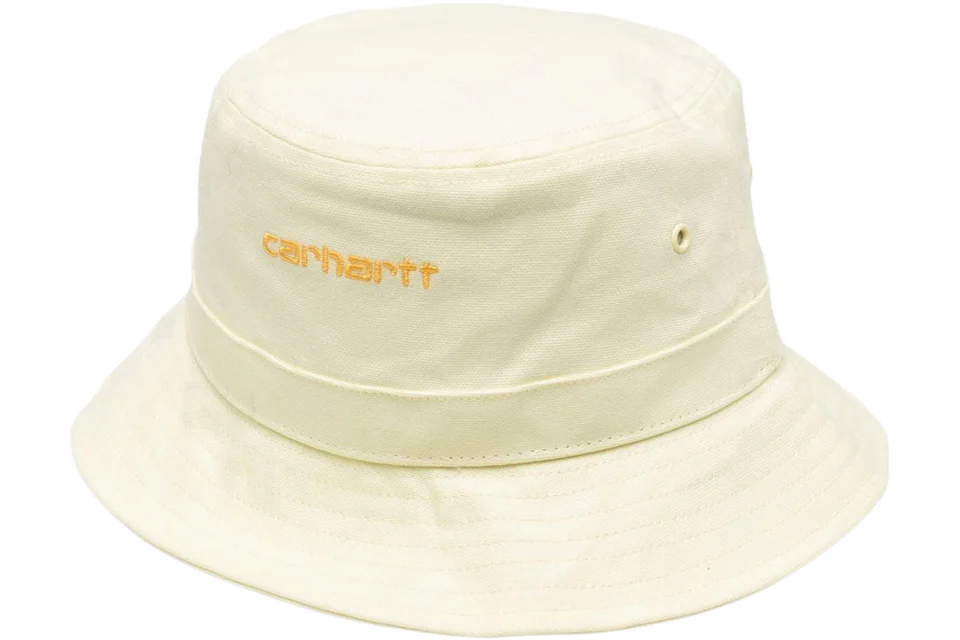 Carhartt WIP Script Bucket Hat Pale Yellow/Popsicle