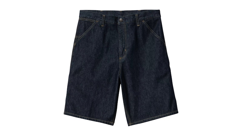 Carhartt WIP Single Knee Short Blue Rinsed