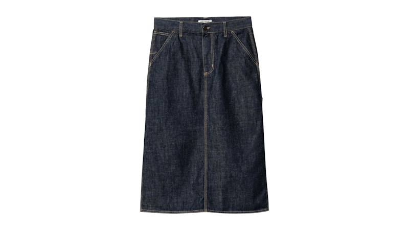Carhartt WIP Single Knee Skirt Blue Rinsed