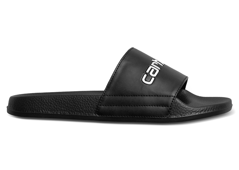Pre-owned Carhartt Men's Wip Slipper Sneakers In Black/white