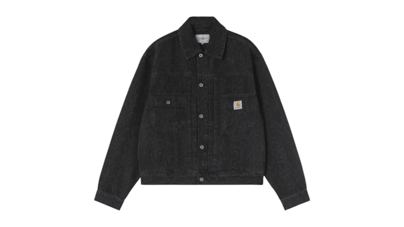 Carhartt Belmar Jacket カモフラージュ Carhartt WIP Belmar Denim Jacket Black Snake Camo (Heavy Stone