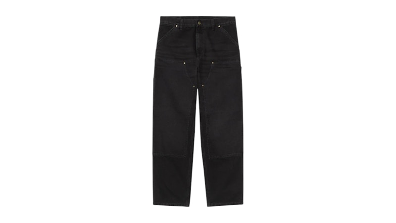 Carhartt WIP Double Knee Pant (SS26) Black (Grind Wash) Men's