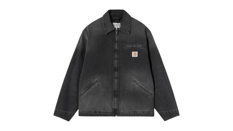 Carhartt WIP OG Detroit Denim Spring Jacket Black (Grind Wash