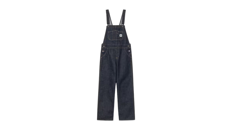 Carhartt WIP Women's Bib Straight Overall Rinsed Blue