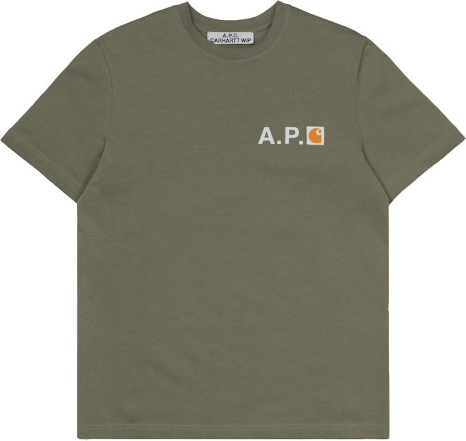 Carhartt WIP x APC Fire T-Shirt Khaki Men's - FW19 - US