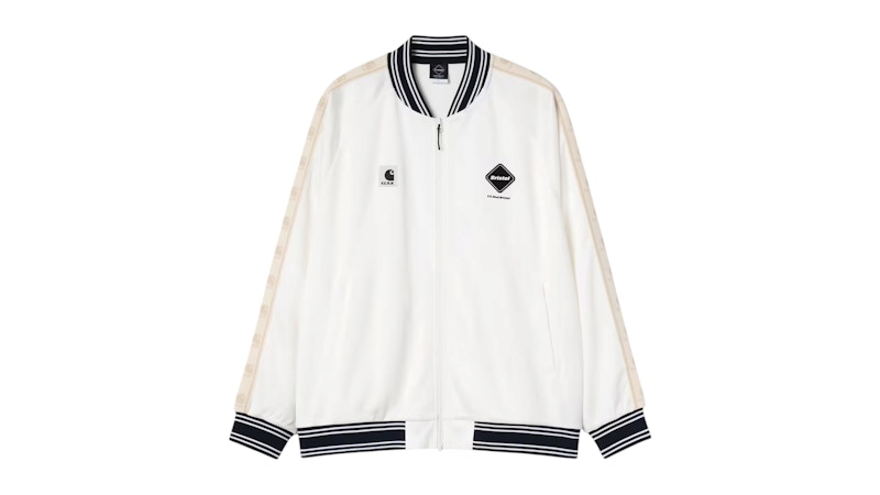 Carhartt x F.C.R.B. Varsity Track Jersey Blouson White Men's