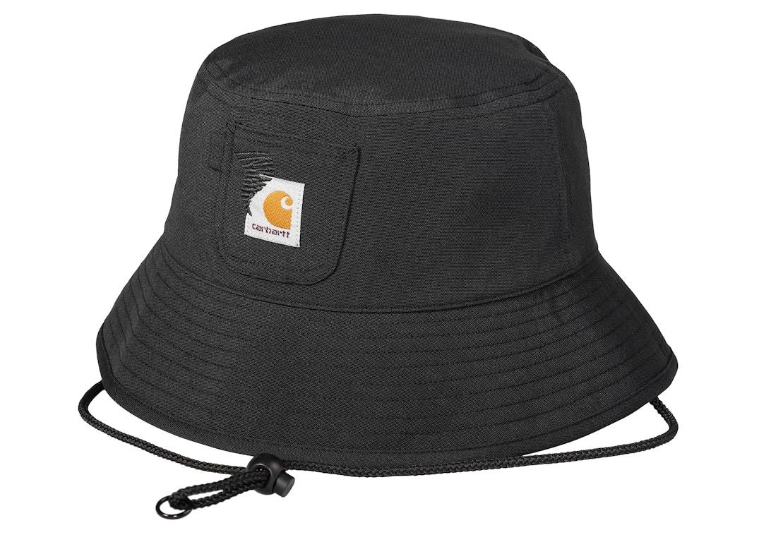 Pre-owned Carhartt Wip X Invincible Bucket Hat Black