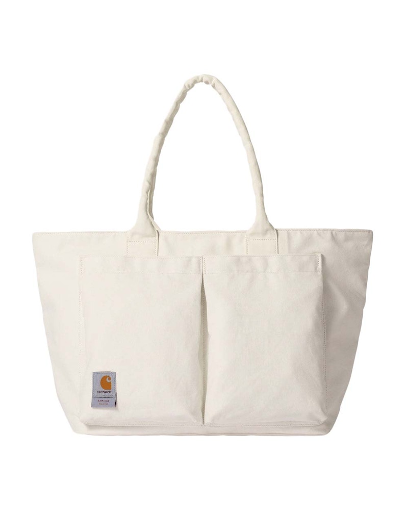 Carhartt WIP x RAMIDUS Tote Bag L WIP White in Cotton - CN