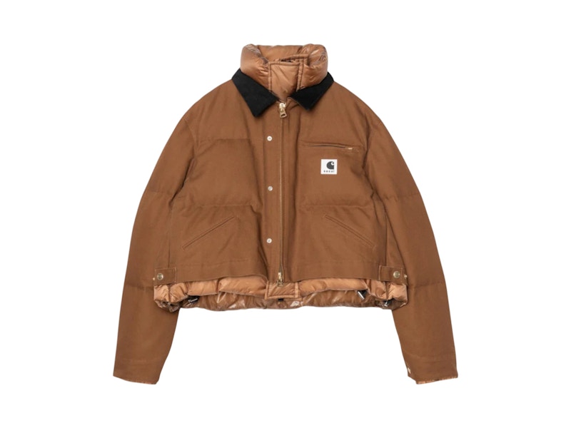 SACAI x Carhartt WIP Duck Jacket ベージュ　4 Carhartt WIP x sacai Women's Duck Puffer Jacket Sacai Dark