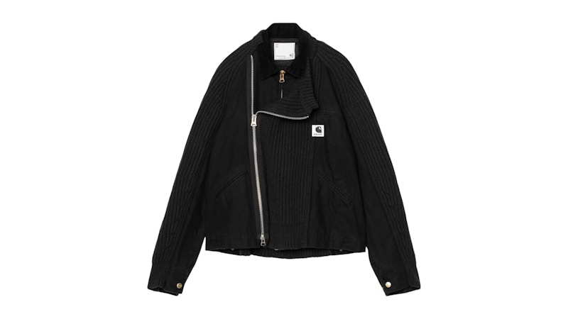 sacai×Carhartt WIP Duck Jacket ブラック サイズ1 Carhartt WIP sacai x Carhartt WIP W' Duck Puffer Jacket