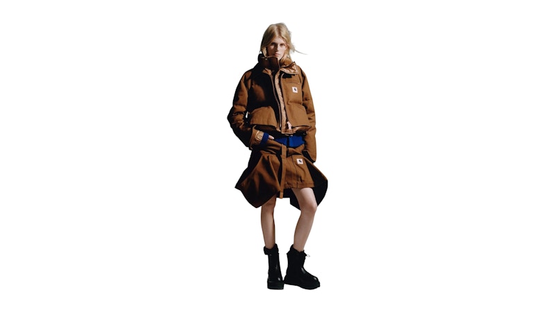 ✨美品✨24ss✨sacai× carhartt WIP✨Duck Skirt Carhartt WIP sacai x Carhartt WIP W' Duck Skirt, Sacai Dark