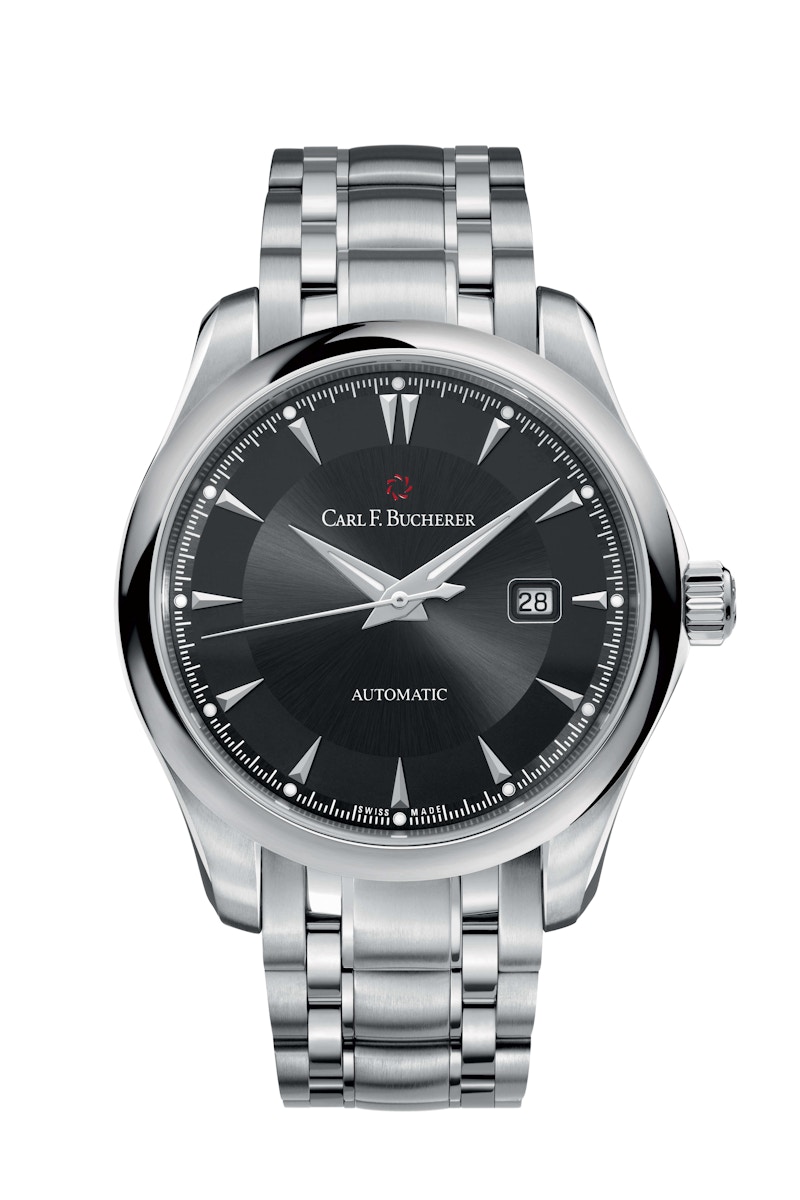 Manero autodate in stainless steel with on sale a white dial