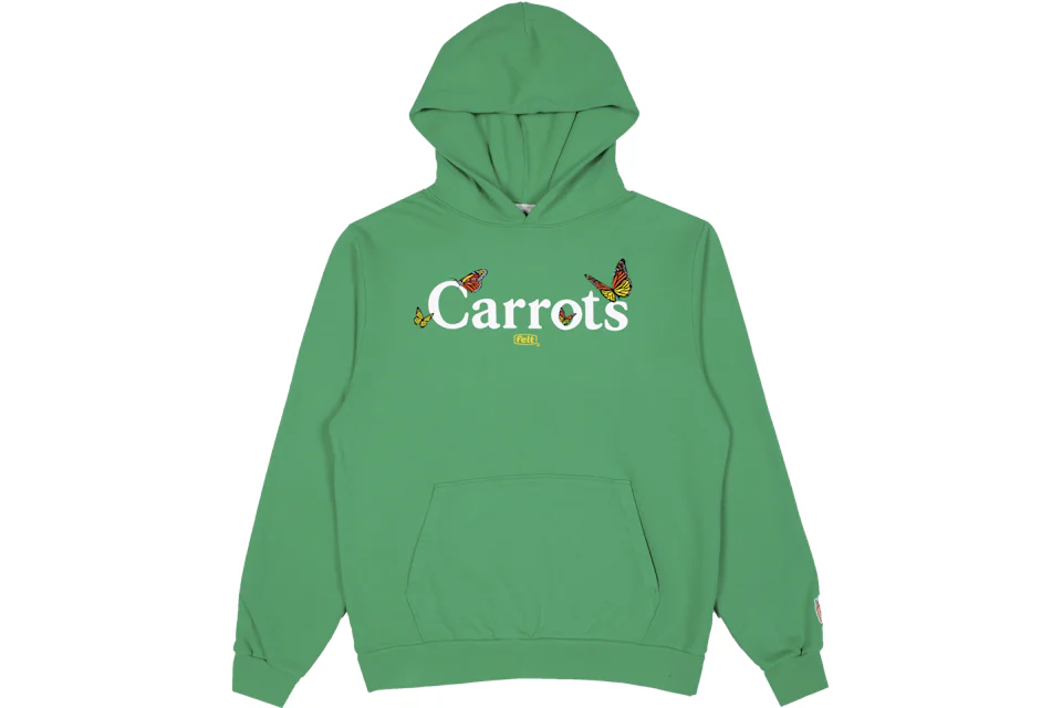 Carrots x Felt Butterfly Embroidered Hoodie Green Men's - FW21 - US