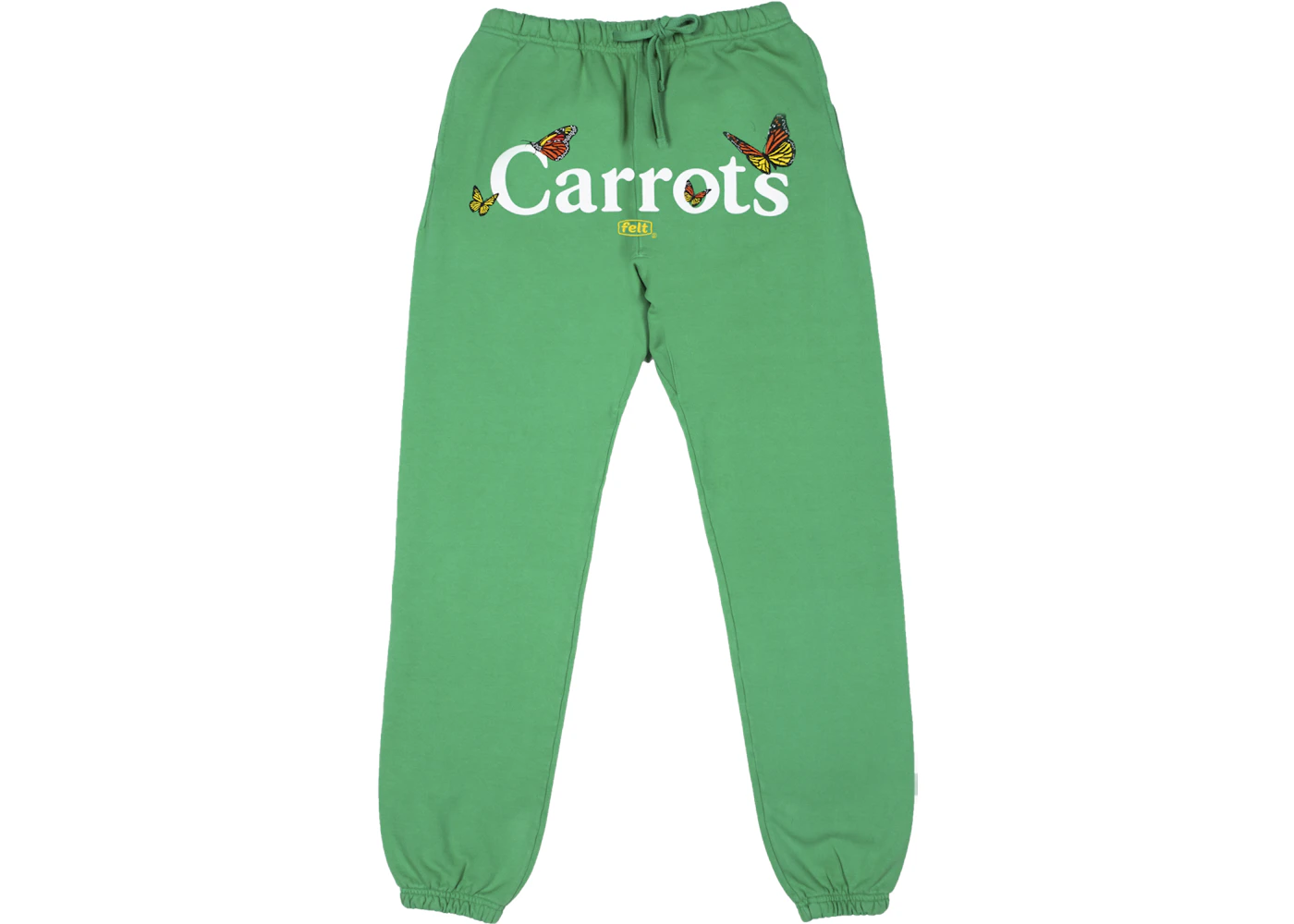 Carrots X Felt Butterfly Embroidered Sweatpants Green Fw21 Carrots X Felt Butterfly Embroidered Sweatpants Green Fw21