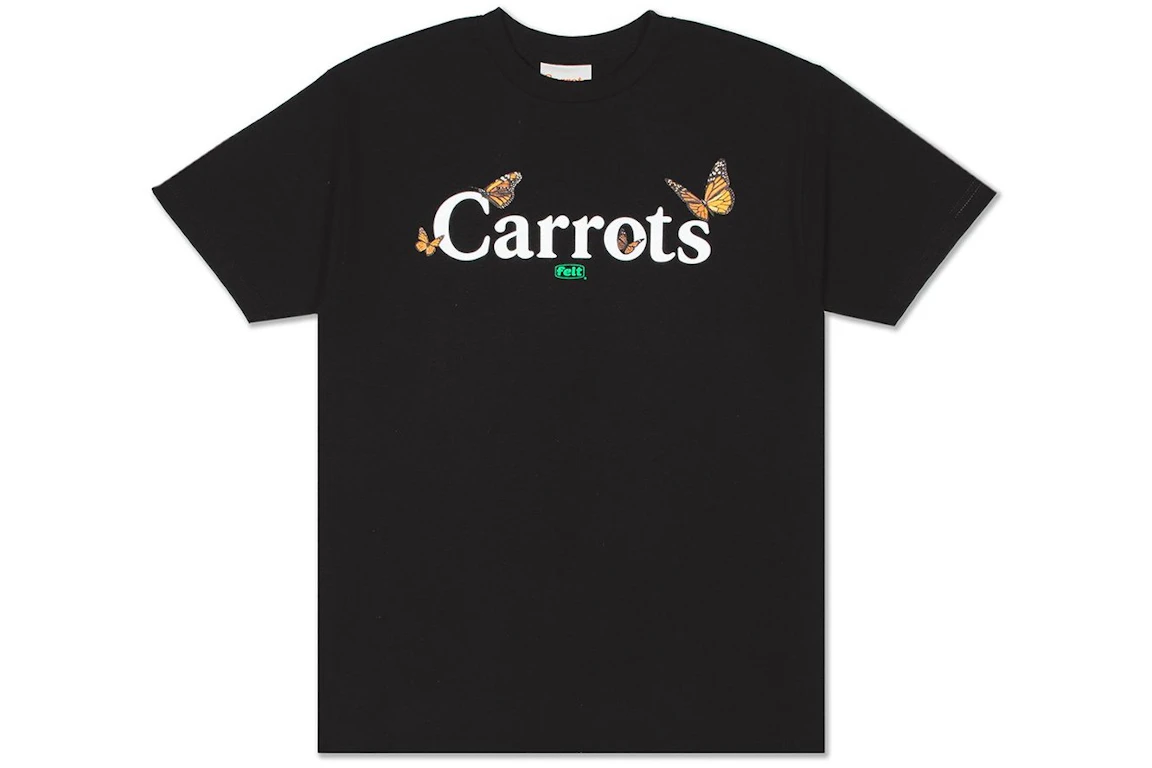 Carrots x Felt Butterfly T-shirt Black
