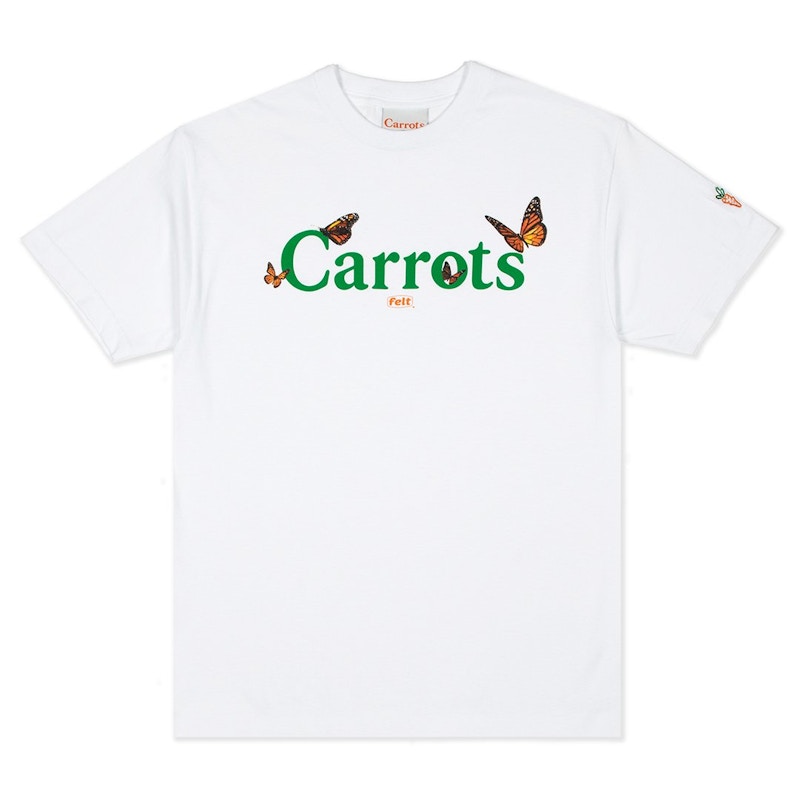 Carrots x Felt Butterfly T-shirt White - FW21 Men's - US