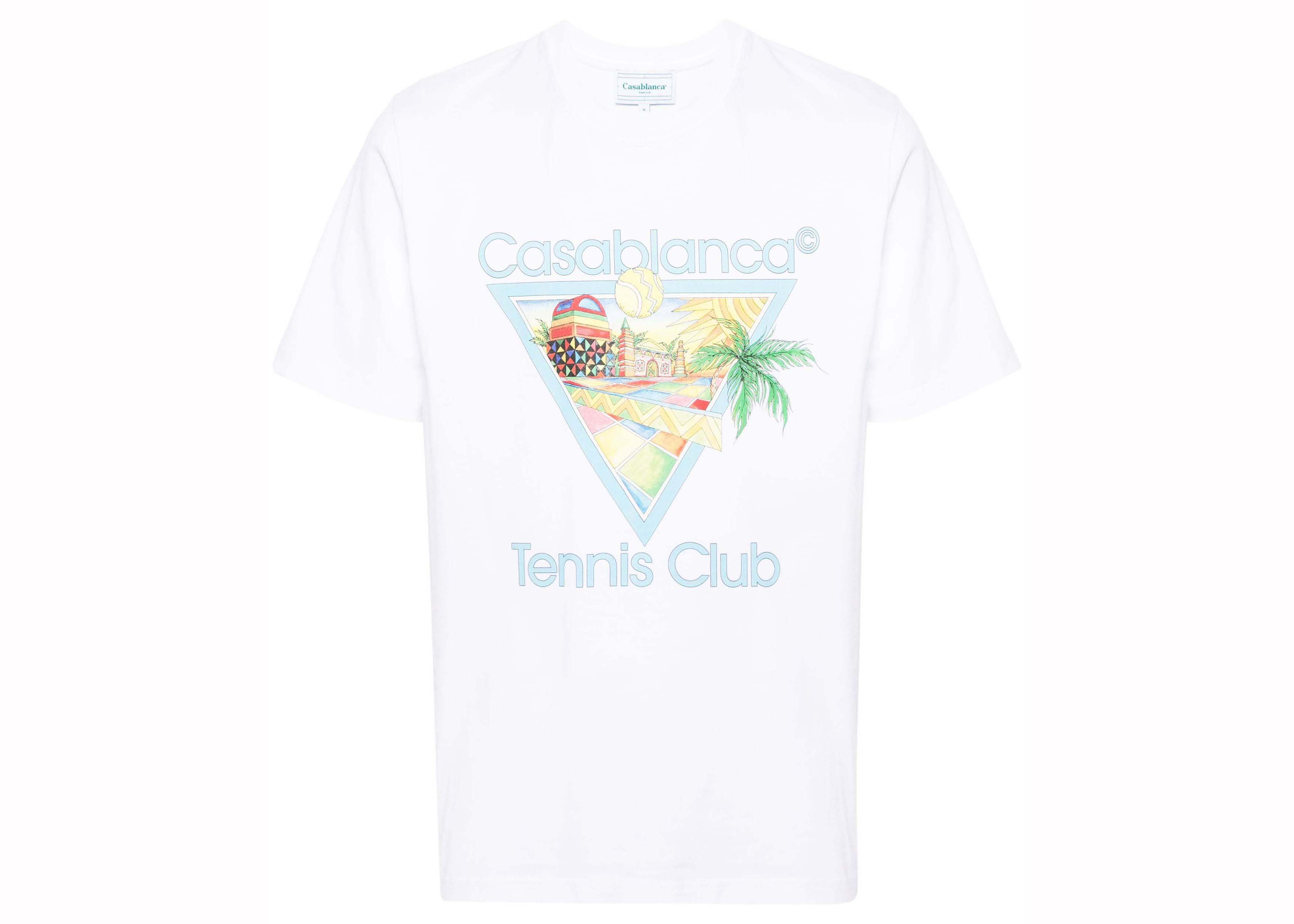 Casablanca Tennis Club Icon T-shirt White/Multi Men's - SS23 - US