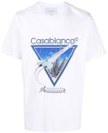 Casablanca Aiiiiir Print Organic Cotton T-shirt White