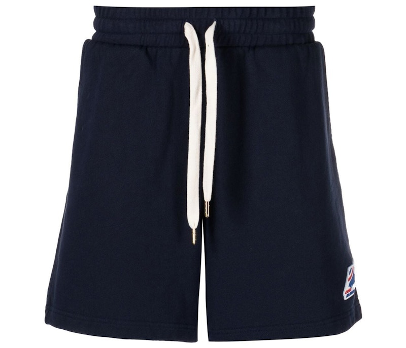 Pre-owned Casablanca Men's Air Drawstring Track Shorts In Navy Blue