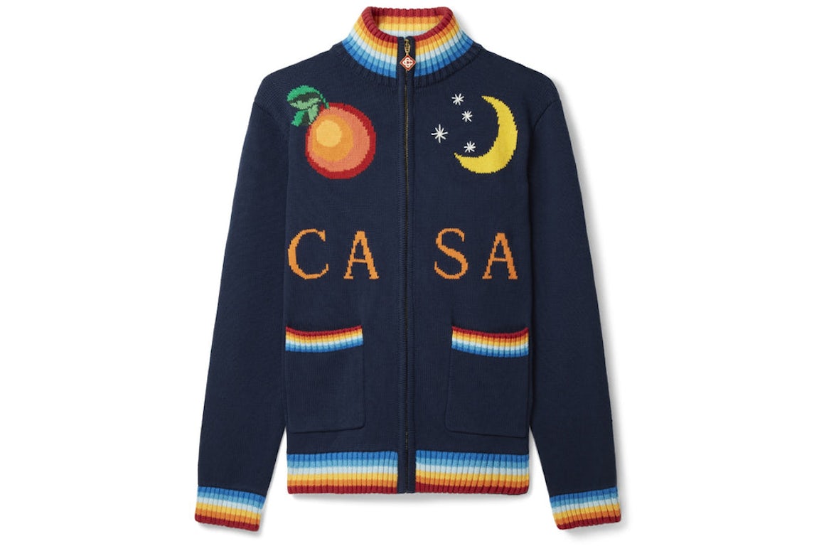 Casablanca Casa Club Jacket Navy Blue/Multi Men's - SS23 - US