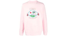 Casablanca Casa Okinawa Embroidered Crewneck Sweatshirt Pink