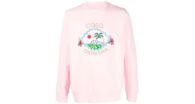 Casablanca Casa Okinawa Embroidered Crewneck Sweatshirt Pink