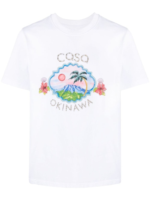 Pre-owned Casablanca Casa Okinawa T-shirt White