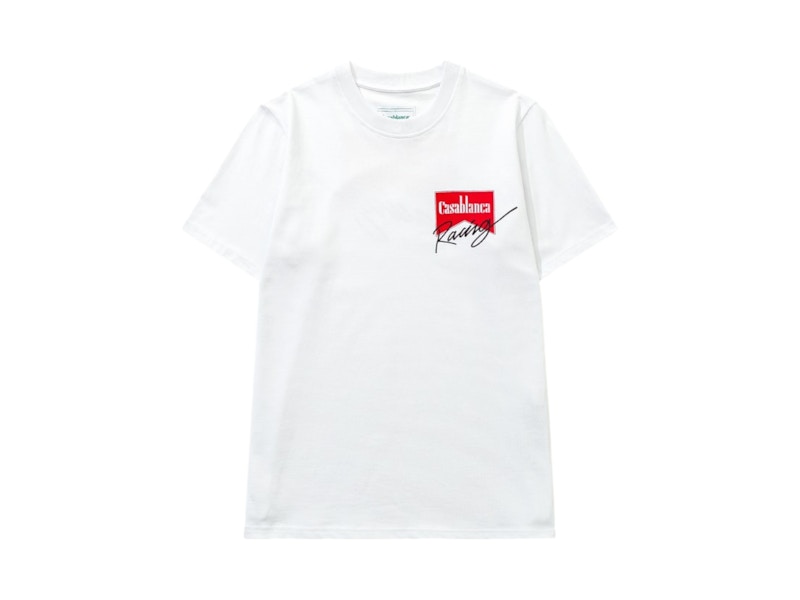 Casablanca Casa Racing Logo T-shirt White/Red Men's - US