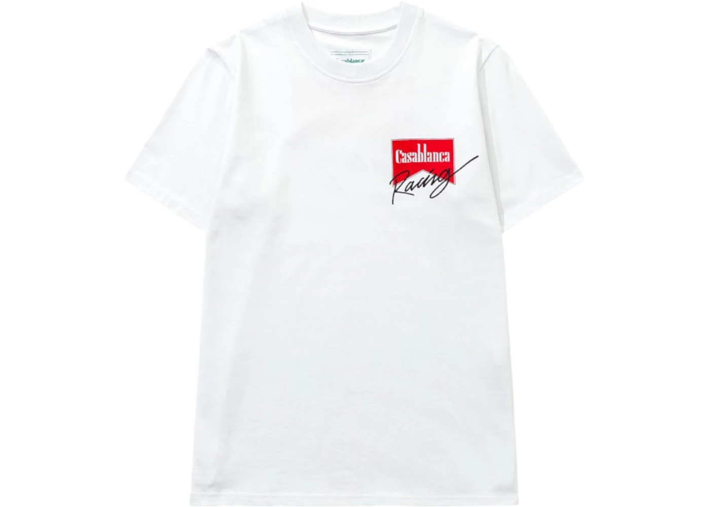Casablanca Casa Racing Logo T-shirt White/Red Men's US