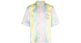 Casablanca Casa Shell Wave Short Sleeve Silk Shirt Multicolor