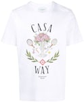 Casablanca Casa Way Print Organic Cotton T-shirt White
