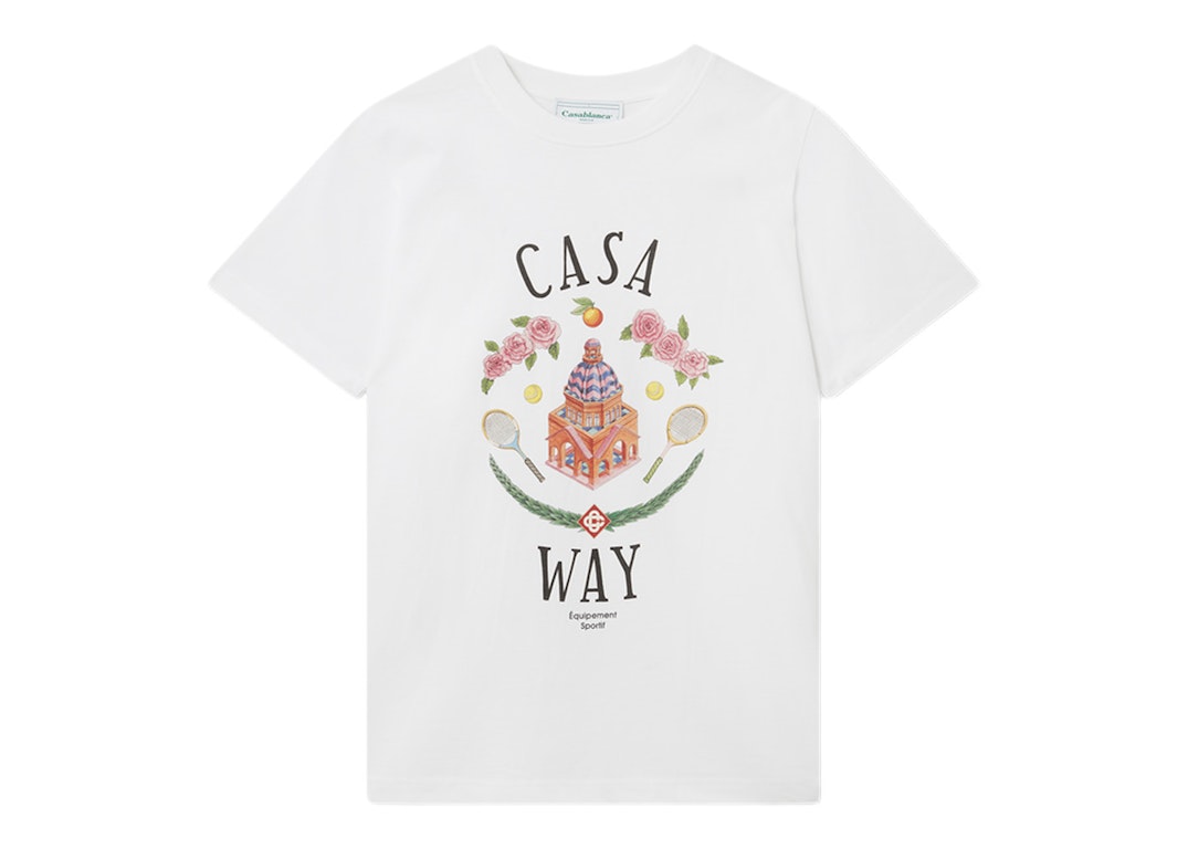 Pre-owned Casablanca Casa Way T-shirt White/multi