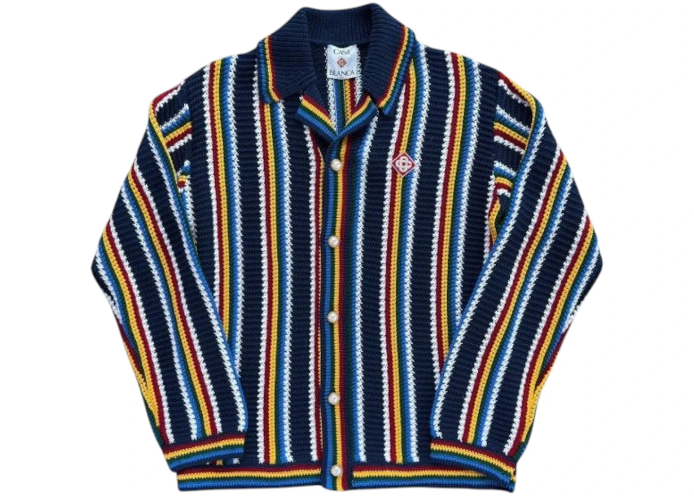 Casablanca Crochet Shacket Navy Men's US