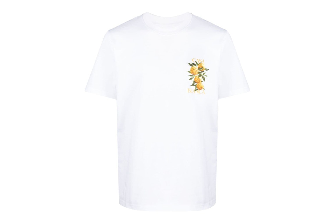 Pre-owned Casablanca Floral T-shirt White