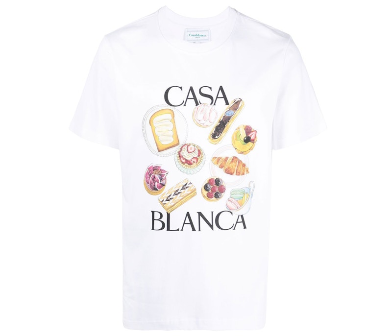 Casablanca Graphic Print T-shirt White Men's - FW22 - US