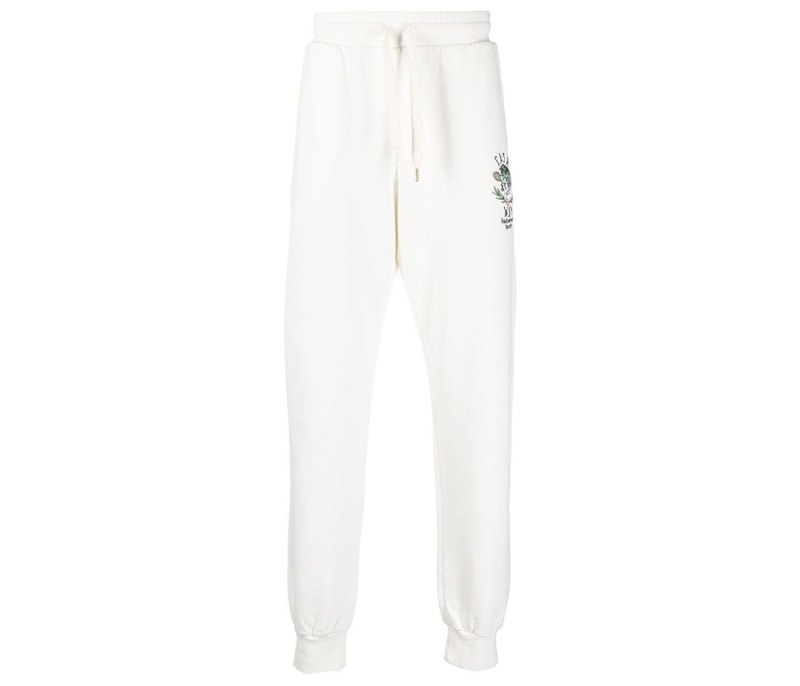 Casablanca Jogginghose mit Logo-Patch und Kordelzug OFF-WHITE