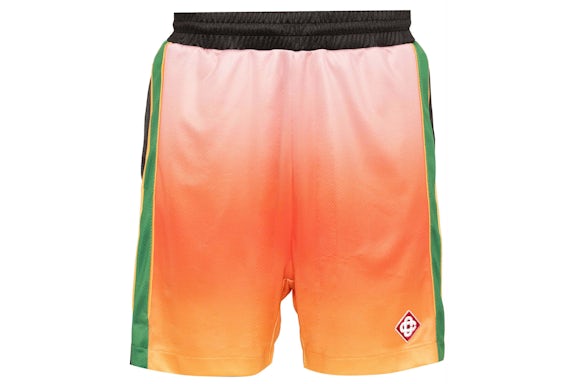 Casablanca Piqué-Shorts mit Logo-Print Orange/Mehrfarbig