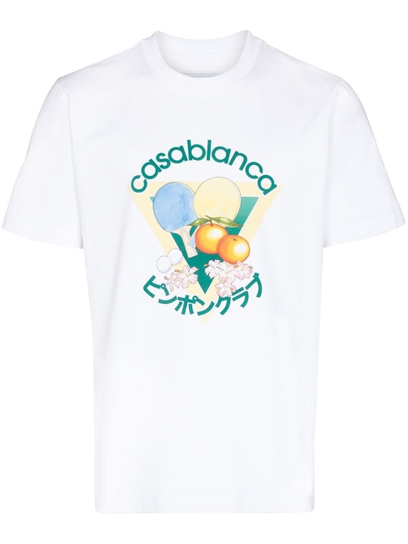 Pre-owned Casablanca Masao San Table Tennis T-shirt White